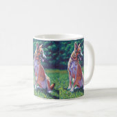 Deutscher Schäferhund auf dem Feld Kaffeetasse (VorderseiteRechts)