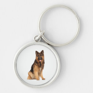 Deutscher Schäferhund, aufwickeln, gerade Design, Schlüsselanhänger