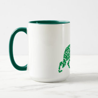 Deutscher Schäferhund aus Kleeblättern Tasse