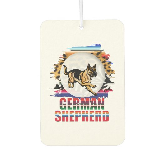 Deutscher Schäferhund Autolufterfrischer (Vorderseite)