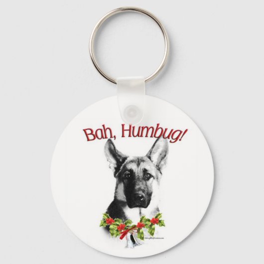 Deutscher Schäferhund Bah Humbug Schlüsselanhänger (Vorderseite)