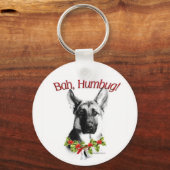 Deutscher Schäferhund Bah Humbug Schlüsselanhänger (Vorderseite)