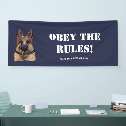 Deutscher Schäferhund Banner (Messe)