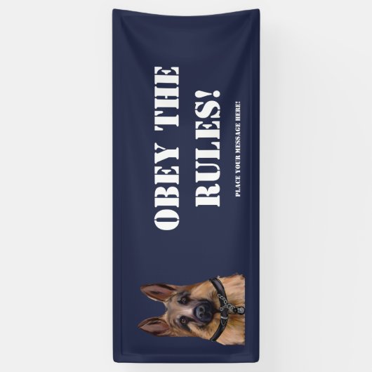 Deutscher Schäferhund Banner (Vertikal)