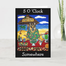 Deutscher Schäferhund-Barkeeper Karte