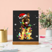 Deutscher Schäferhund Baum Weihnachtspullover Xmas Acrylschild (Hochzeit)
