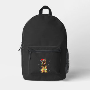 Deutscher Schäferhund Baum Weihnachtspullover Xmas Bedruckter Rucksack