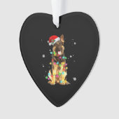 Deutscher Schäferhund Baum Weihnachtspullover Xmas Ornament (Vorderseite)
