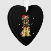 Deutscher Schäferhund Baum Weihnachtspullover Xmas Ornament (Vorderseite)
