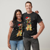 Deutscher Schäferhund Baum Weihnachtspullover Xmas T-Shirt (Unisex)