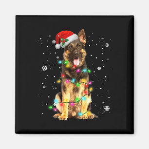Deutscher Schäferhund Baum Weihnachtsschwester Xma Magnet