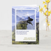 Deutscher Schäferhund Beileid Verlust eines Dienst Karte (Gelbe Blume)