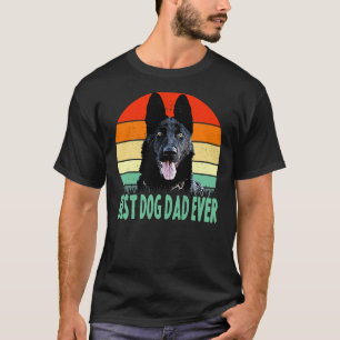 Deutscher Schäferhund Bester Vater je Hundevater f T-Shirt