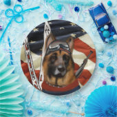 DEUTSCHER SCHÄFERHUND BIATHLON  PAPPTELLER (Party)