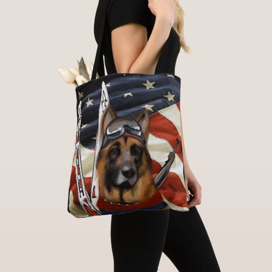 DEUTSCHER SCHÄFERHUND BIATHLON  TASCHE (Von Nahem)