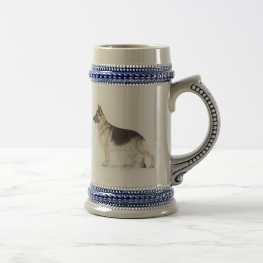 Deutscher Schäferhund Bierglas (Rechts)