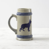 Deutscher Schäferhund Bierglas (Links)