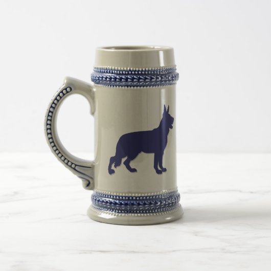 Deutscher Schäferhund Bierglas (Links)