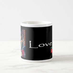 Deutscher Schäferhund Biker Kaffeetasse