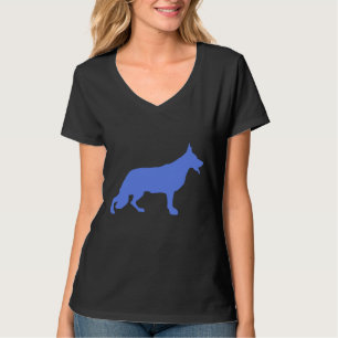 Deutscher Schäferhund blau T-Shirt