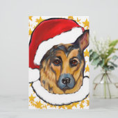 DEUTSCHER SCHÄFERHUND BRIEFPAPIER (Stehend Vorderseite)