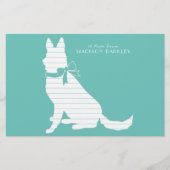 Deutscher Schäferhund Briefpapier (Vorderseite)