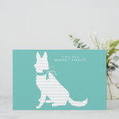 Deutscher Schäferhund Briefpapier (Stehend Vorderseite)