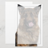 Deutscher Schäferhund Briefpapier (Vorne/Hinten)