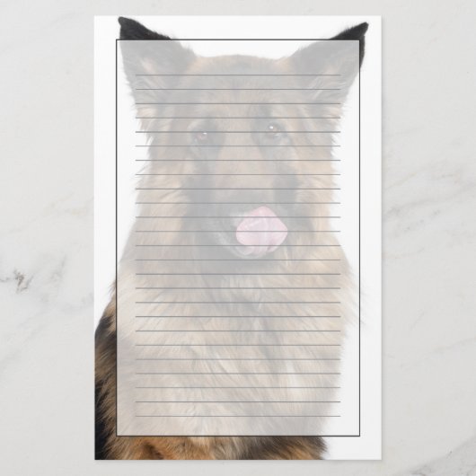 Deutscher Schäferhund Briefpapier (Vorderseite)