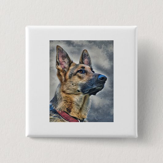 Deutscher Schäferhund Button (Vorderseite)