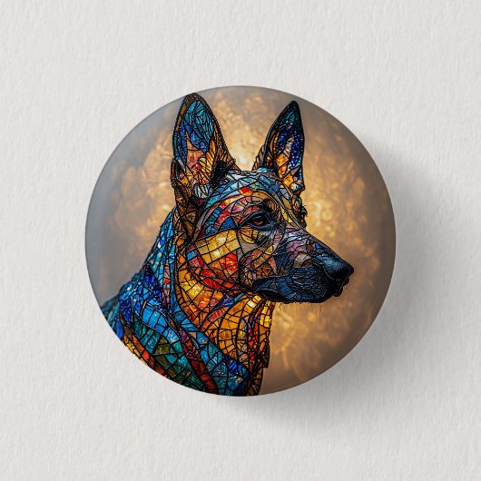 Deutscher Schäferhund Button (Vorderseite)