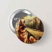 Deutscher Schäferhund Button (Vorne & Hinten)