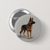 Deutscher Schäferhund Button (Vorne & Hinten)