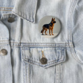 Deutscher Schäferhund Button (Beispiel)