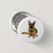 Deutscher Schäferhund Button (Vorne & Hinten)