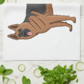 Deutscher Schäferhund-Cartoon Geschirrtuch (Gefaltet)