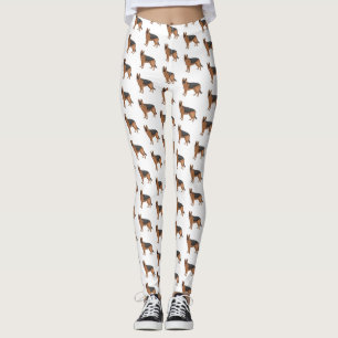 Deutscher Schäferhund-Cartoon Leggings