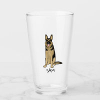 Deutscher Schäferhund Cartoon Personalisiert GSD