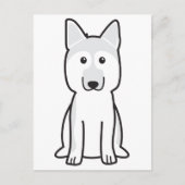 Deutscher Schäferhund-Cartoon Postkarte (Vorderseite)