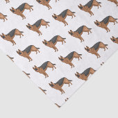 Deutscher Schäferhund-Cartoon Seidenpapier (Ausschnitt)