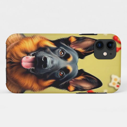 Deutscher Schäferhund Case-Mate iPhone Hülle (Rückseite (Horizontal))