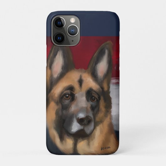 Deutscher Schäferhund Case-Mate iPhone Hülle (Rückseite)