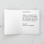 Deutscher Schäferhund "Danke" Dankeskarte (Innenseite)