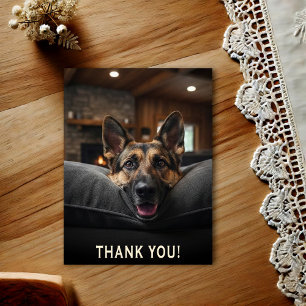 Deutscher Schäferhund Dankeschön Postkarte