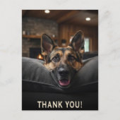 Deutscher Schäferhund Dankeschön Postkarte (Vorderseite)