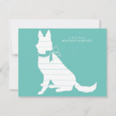 Deutscher Schäferhund Dankeskarte (Vorderseite)