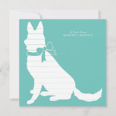 Deutscher Schäferhund Dankeskarte (Vorderseite)