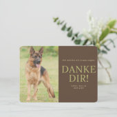 Deutscher Schäferhund Dankeskarte (Stehend Vorderseite)