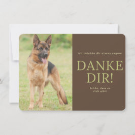 Deutscher Schäferhund Dankeskarte