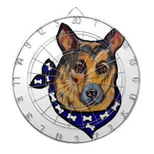Deutscher Schäferhund Dartscheibe